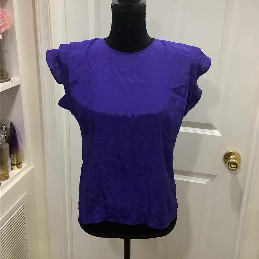 Vintage Ruffle Sleeve Top